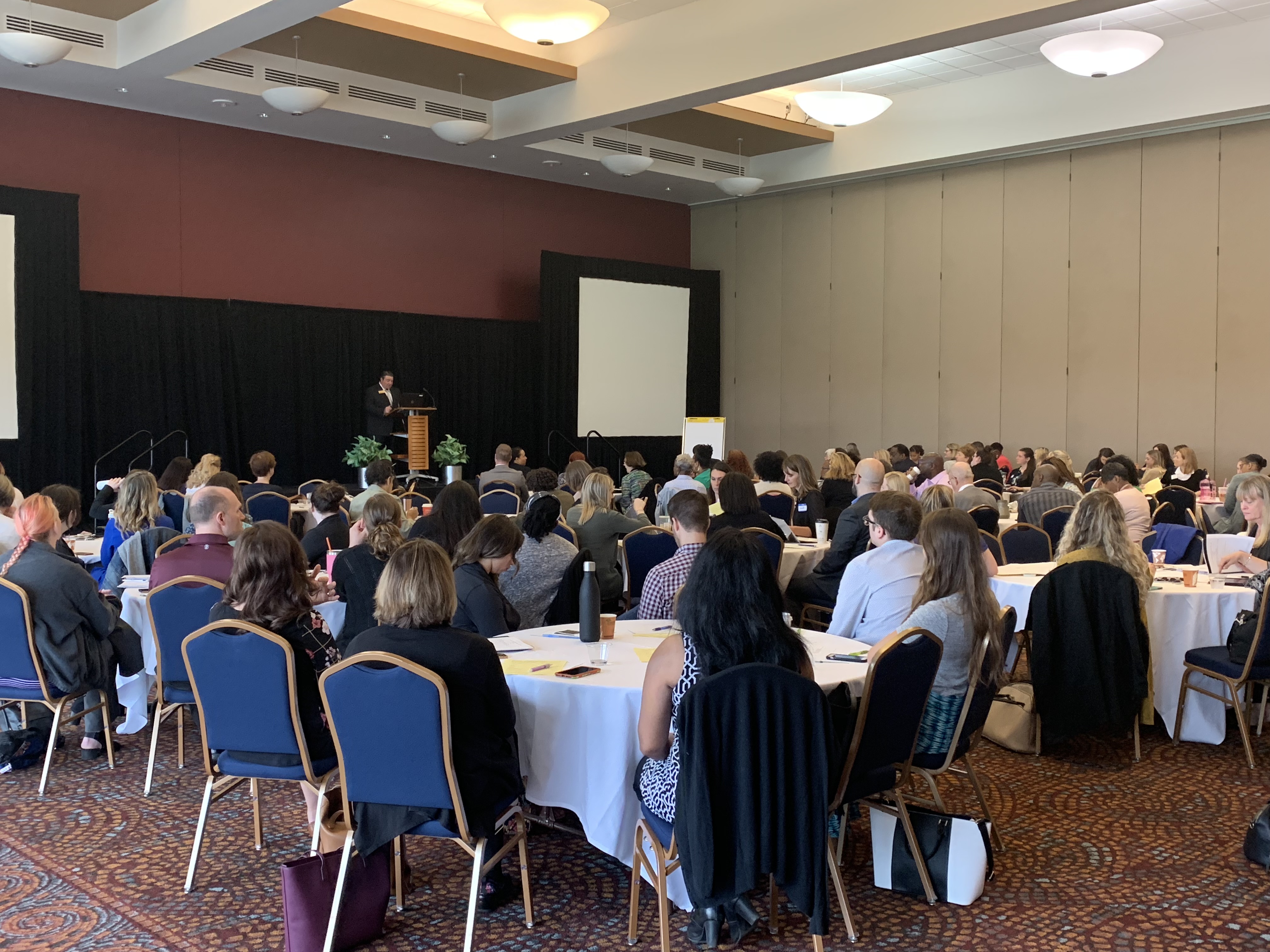 The Entire Group Listening to Judge Cable at the May 20 Event