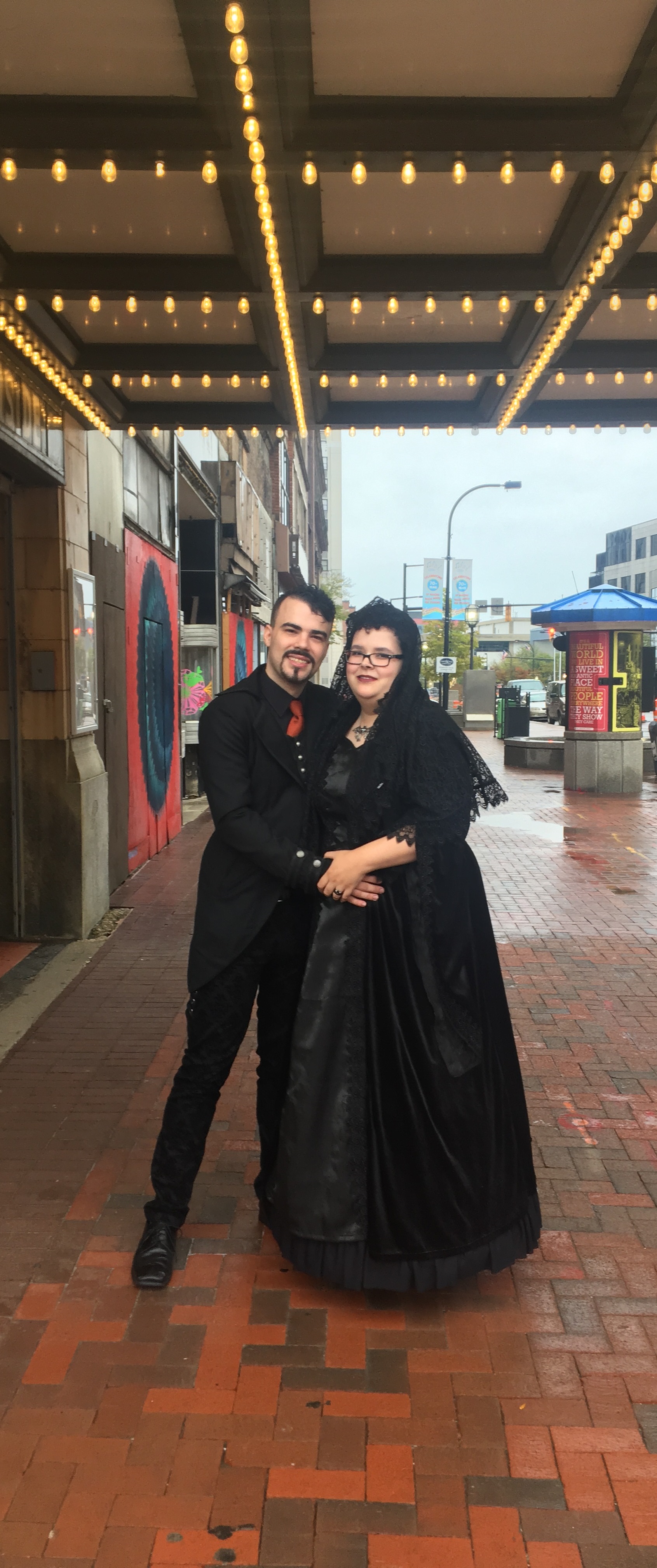 Mr. Josh Brown and Mrs. Anita James were married on Halloween in 2018 at the Akron Civic Theatre