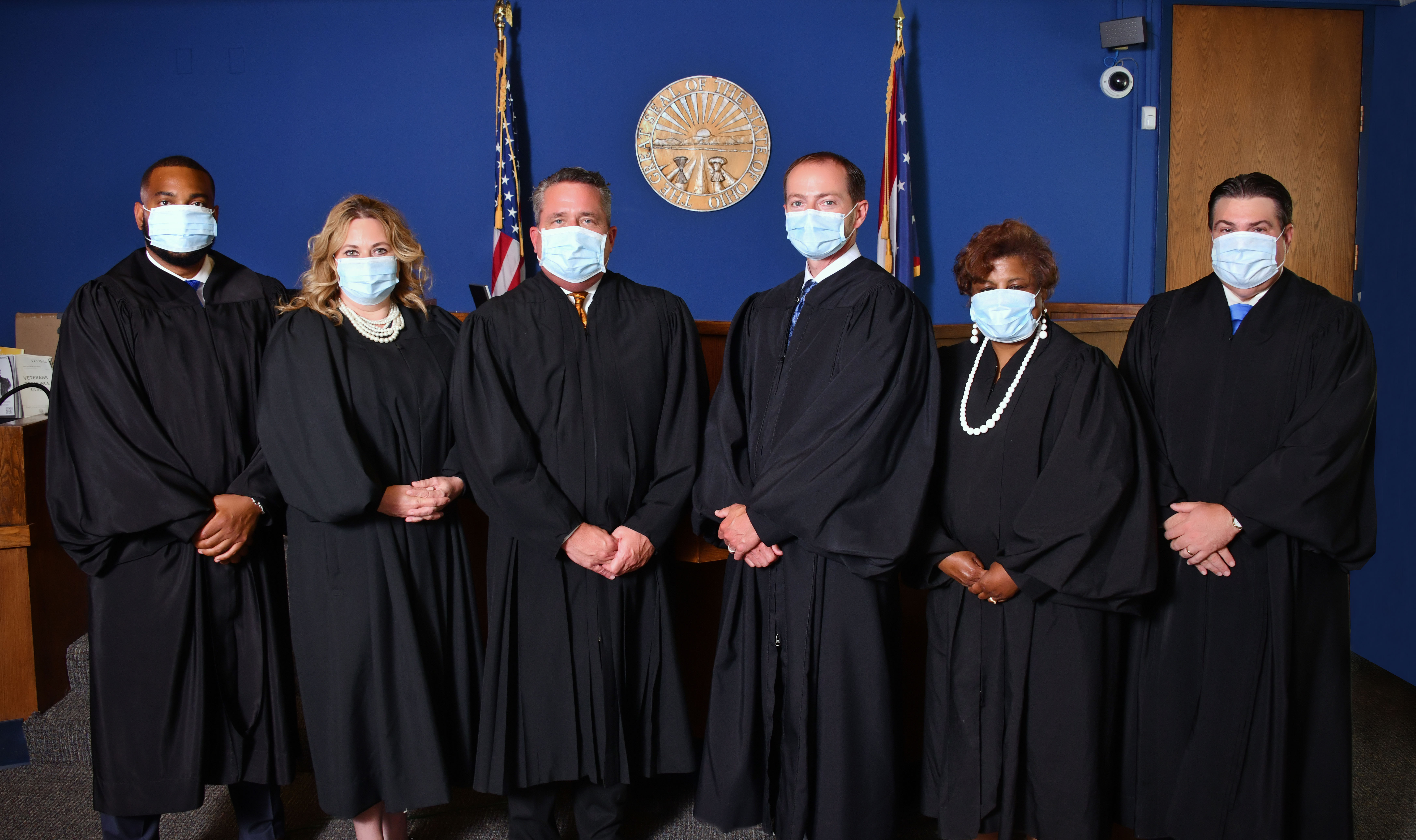 Akron Municipal Court Judges with Masks